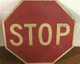 VINTAGE STOP SIGN