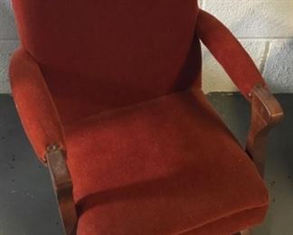 CHILD'S UPHOLSTERED ROCKER