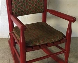 CHILD'S RED ROCKER