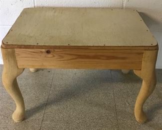 UNFINISHED OTTOMAN/BENCH/SEAT