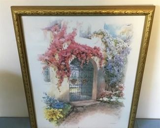 FRAMED FLORAL PRINT
