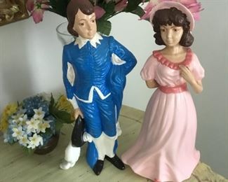 CERAMIC PINKY AND BLUE BOY