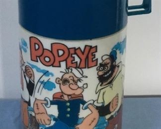 POPEYE THERMOS W/CUP  (NO CAP)