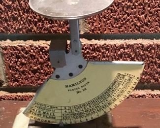 ANTIQUE "HAMILTON" POSTAL SCALE NO. 16