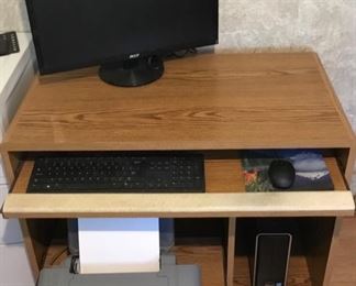MEDIA DESK FOR REMOTE LEARNING/WORKING     (PC, MONITOR, KEYBOARD, MOUSE HAVE BEEN SOLD)