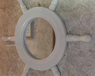 SHIP WHEEL MIRROR