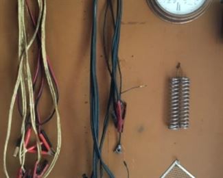 JUMPER CABLES, CLOCK, SPRINGS, PAINT DRAIN MESH