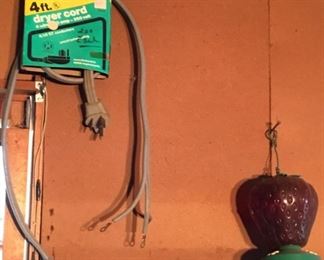 DRYER CORDS, HUMMINGBIRD FEEDER