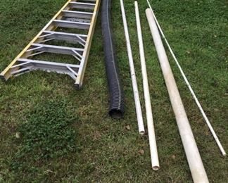8' LADDER, DRAIN PIPE, PVC  PIPE