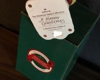 SANTA FIGURE W/POST CARD