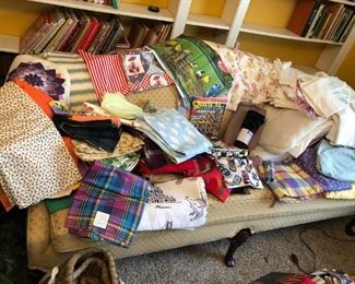 Wide variety of fabric.