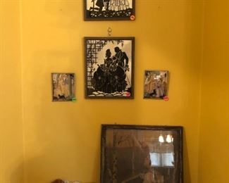Antique Silhouette art.