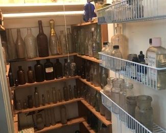 Antique bottles.  Many were dug locally!