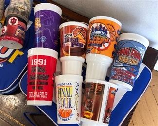 Final Four Collection 1997 Final Four Indianapolis Collection, 2 cushions, 4 coffee cups and multiple plastic cups. BUY THEM ALL $25 for Lot