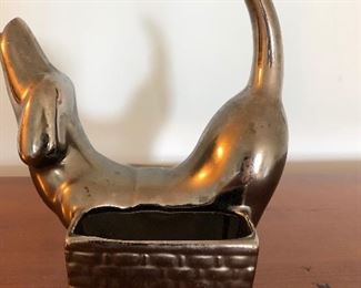 Pottery Dog planter BUY IT NOW $10