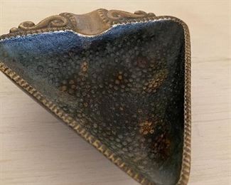 Brass and enamel ashtray from Israel BUY IT NOW $4