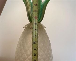 Murano Pineapple measures approximately 21" BUY IT NOW $50