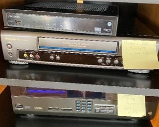 Panasonic VCR PV7451 4 head VCR BUY IT NOW $40, Technics Compact Disc Changer SL-MC4 BUY IT NOW $50