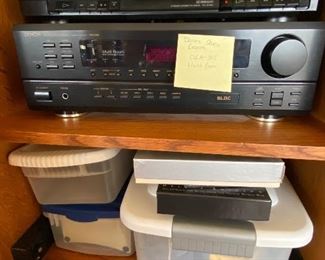 Panasonic VCR PV7451 4 head VCR BUY IT NOW $40, Technics Compact Disc Changer SL-MC4 BUY IT NOW $50, Sony Stereo Cassette Deck TC-W345 BUY IT NOW $20, Denon Stereo Receiver DRA-395 BUY IT NOW $70