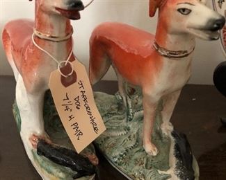 Pair of Staffordshire dogs 7.25" 