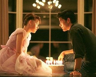 The glass table that Molly Ringwald blew her Sixteen candles out on was moved to this home. A piece of Movie History #JohnHughes #sixteencandles Table 10' x 4'5" x 30"h