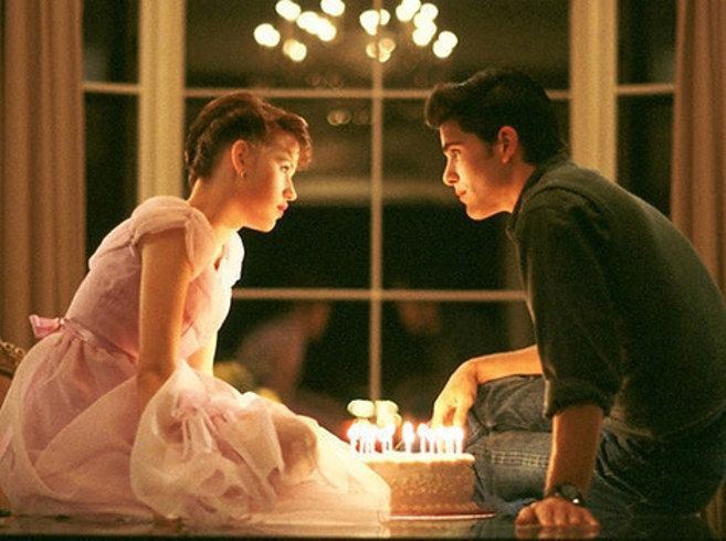The glass table that Molly Ringwald blew her Sixteen candles out on was moved to this home. A piece of Movie History #JohnHughes #sixteencandles Table 10' x 4'5" x 30"h