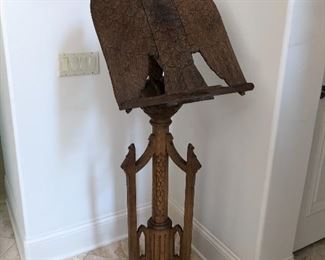 RELIGIOUS GOTHIC REVIVAL EAGLE LECTERN, C.1800"s BUY IT NOW $1800 AS IS