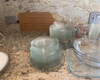 ARCOROC FRANCE CLASSIQUE CLEAR GLASS plates, coffee cups, bowls and more