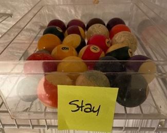 Antique Clay Billiard balls