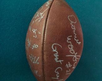 2 signed footballs