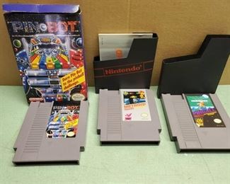 Lot of 3 Nintendo Entertainment System Games. P2 Pinball and Metroid
