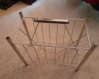 Vintage Mixed Century Magazine Rack