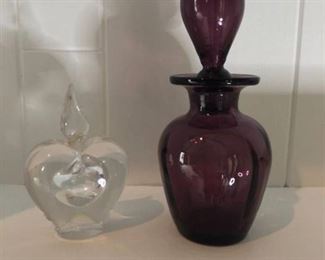 Glass Perfume Bottles Location Fireplace Right Shelf