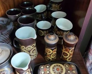 60 Piece Denby Stoneware Dishes