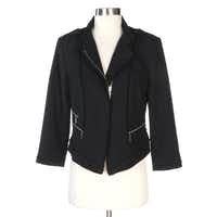 White House Black Market Asymmetrical Moto Style Zipper Jacket