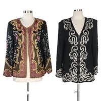 Royal Feelings and Creative Creations Embellished Silk Jackets, Vintage