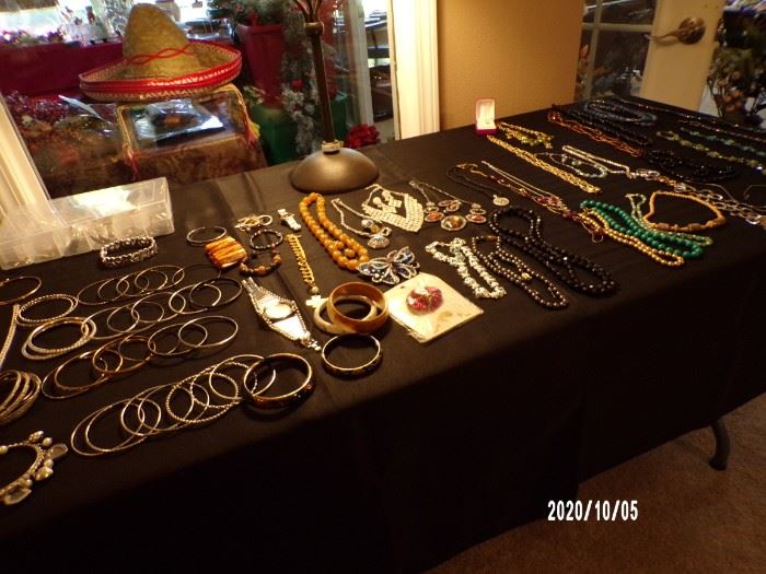 nice selection of costume & sterling jewelry