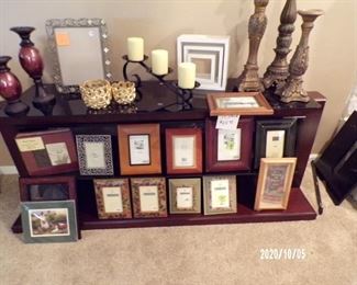 tv stand/sofa table? picture frames