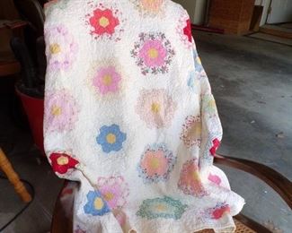 vintage hand made quilt