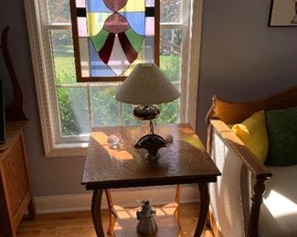 Lovely, quarter sawn oak table with the best legs. It is 23” x 23” x 29” tall. Very nice.
Lovely home filled with incredibly kept antiques, collectibles and home décor. Message, Text/ Call Steph at 518-944-0255! All items will be on www.loverantiques.com.