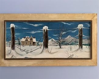 Signed, painted and unique. It is 36" long and 19" tall. Lovely home filled with incredibly kept antiques, collectibles and home décor. Message, Text/ Call Steph at 518-944-0255! All items will be on www.loverantiques.com.