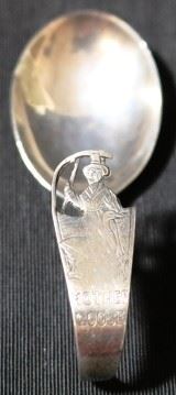 Lot# 4 - Sterling Silver "Mother Goose" Baby Spoon