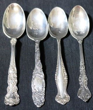 Lot# 22 - Lot of 4 Sterling Silver Spoons
