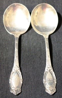 Lot# 30 - Pair of Sterling Silver Spoons