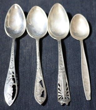 Lot# 40 - Set of 4 Sterling Silver Spoons