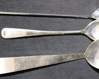 Lot# 104 - Lot of 3 Silver Plated Serving Utensils
