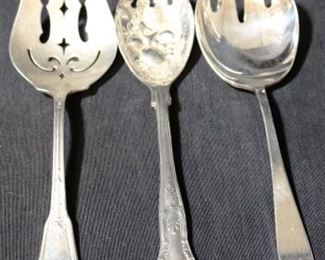 Lot# 105 - Lot of 3 Silver Plated Serving Utensils