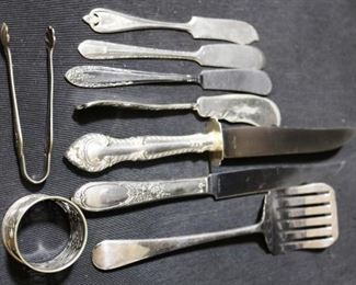 Lot# 112 - Lot of Assorted Silver Plated Utensils (9pc)