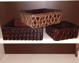 3 Mixed Media Baskets