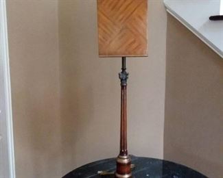 Beverly Hall Walnut Table Lamp A Theo